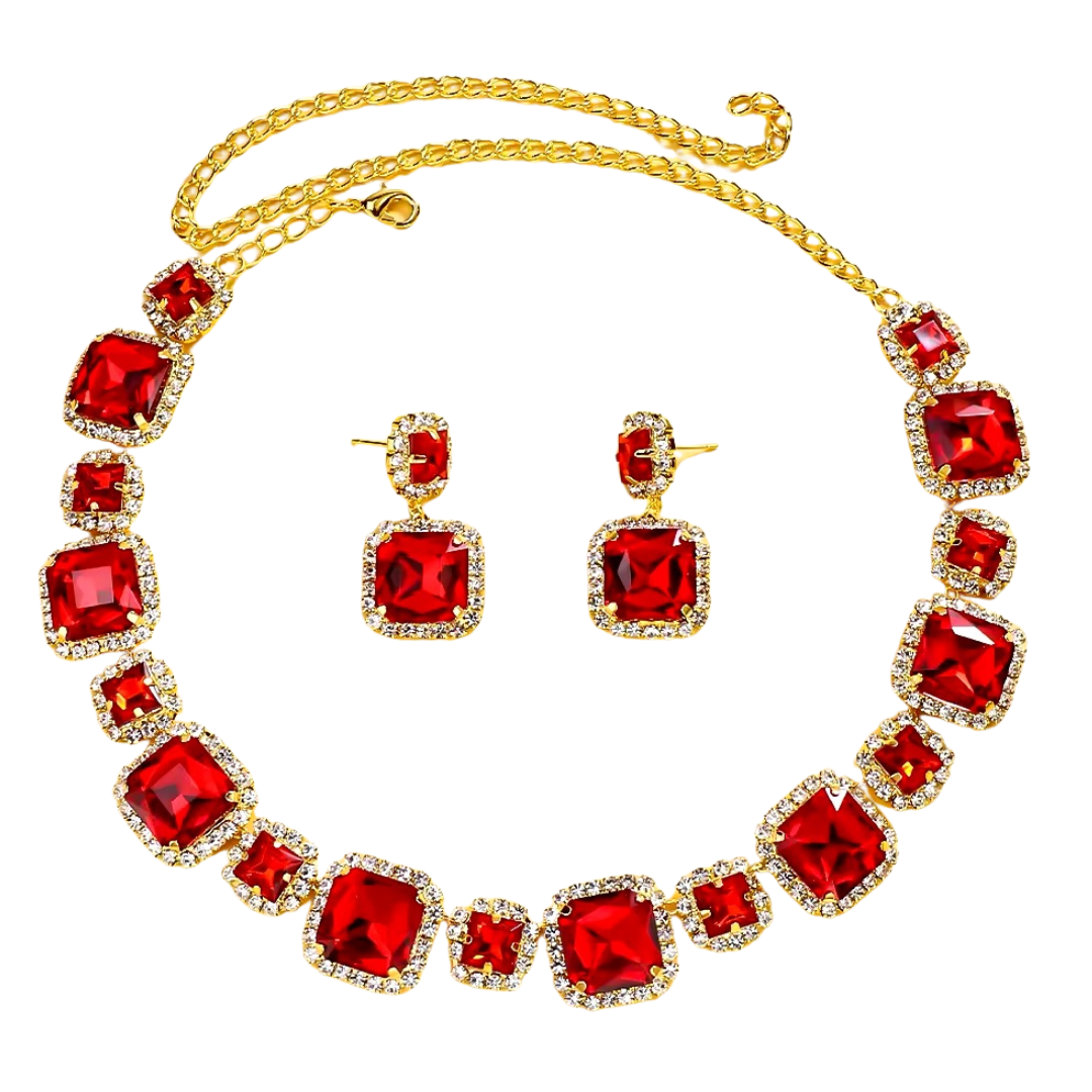 Regal Red Crystal Set